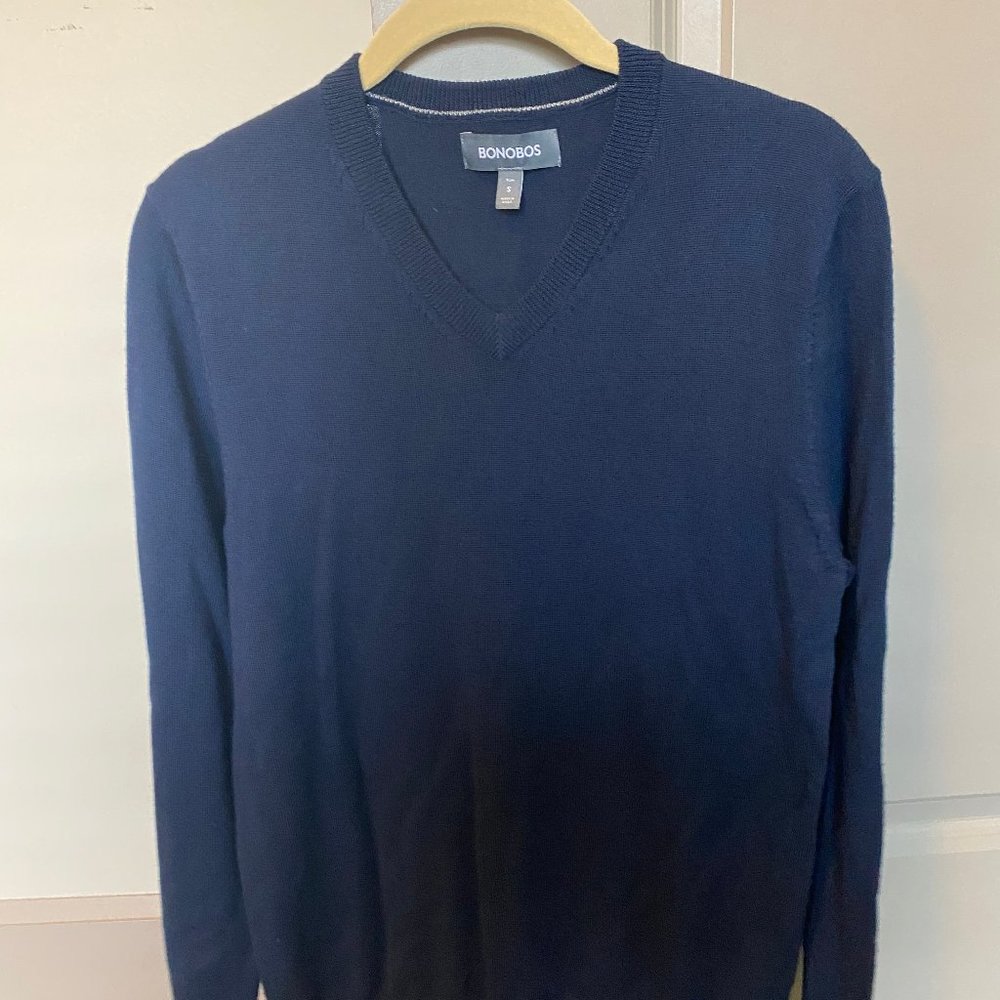Men's Small Bonobos V-Neck Sweater (slim fitting)